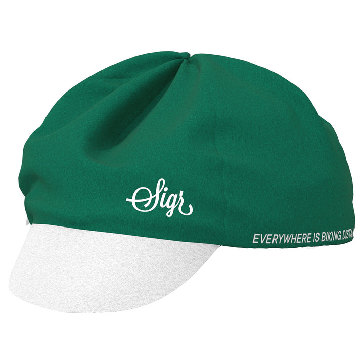 Pilfink Green Cycling Cap by Sigr Cycling Clothing