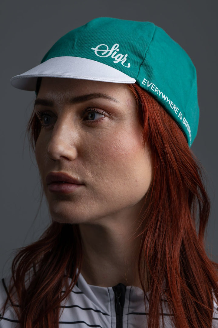 Pilfink Green Cycling Cap by Sigr Cycling Clothing