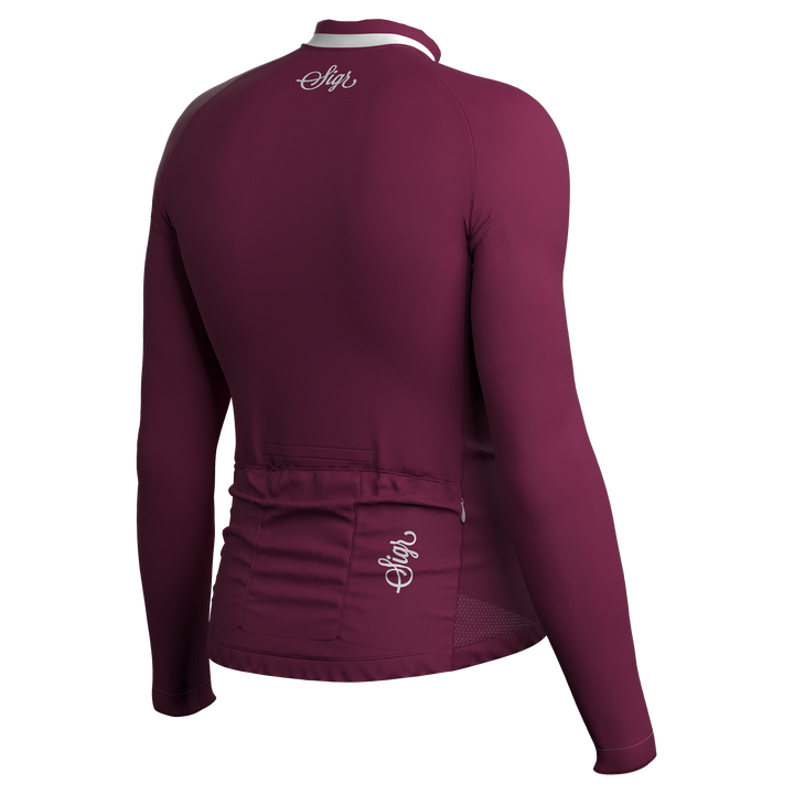 Krokus Deep Red Damen Thermo-Langarmtrikot