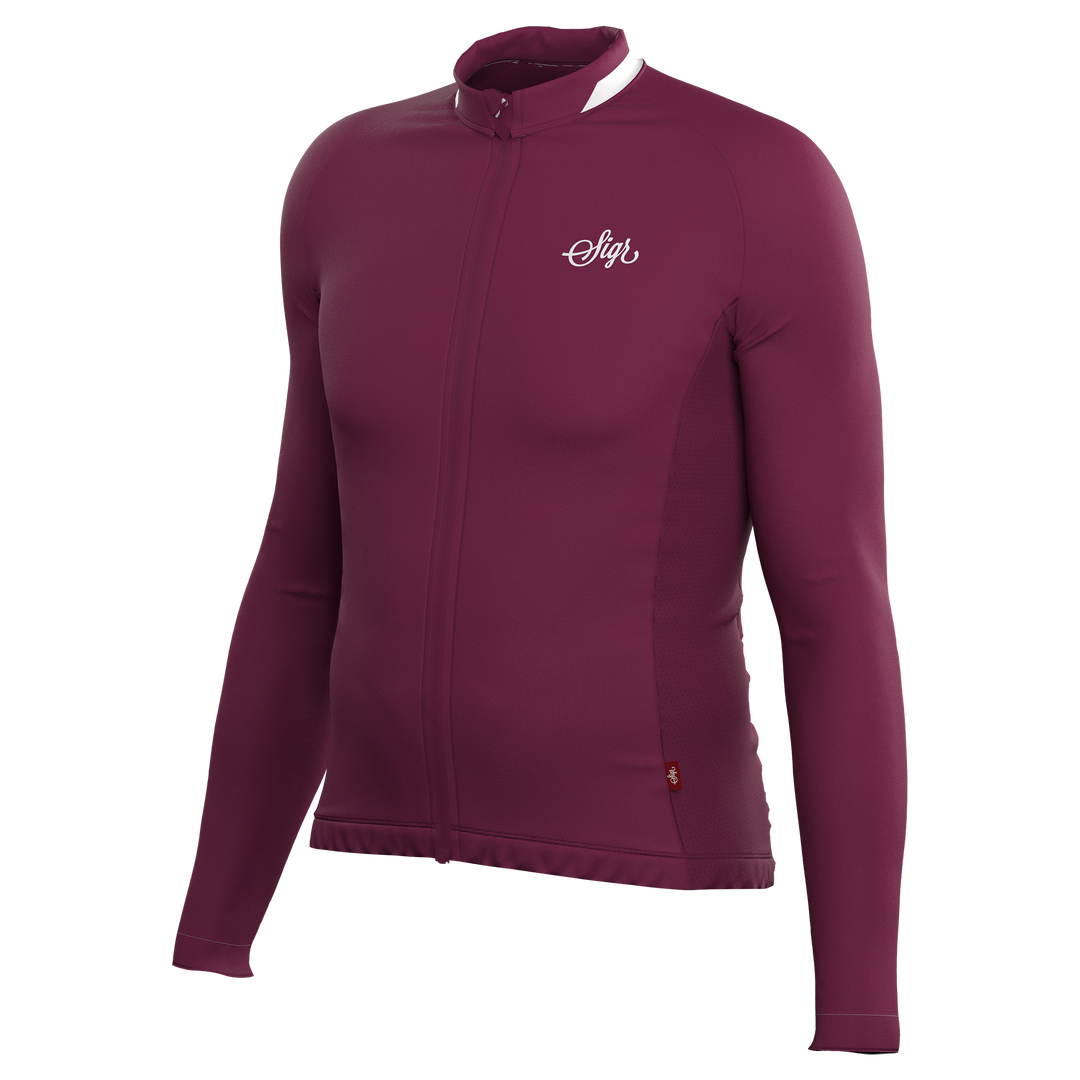Krokus Deep Red Damen Thermo-Langarmtrikot