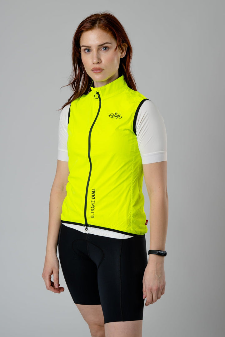 Siljan Ultraviz Dual Gilet Women's Reflective Hi - viz Gilet by Sigr Cycling Clothing