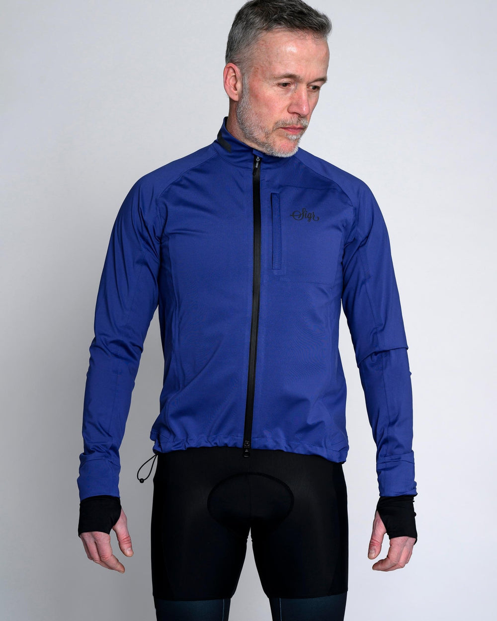 Sköld Men's Blue Shell Cycling Jacket by Sigr Cycling Clothing