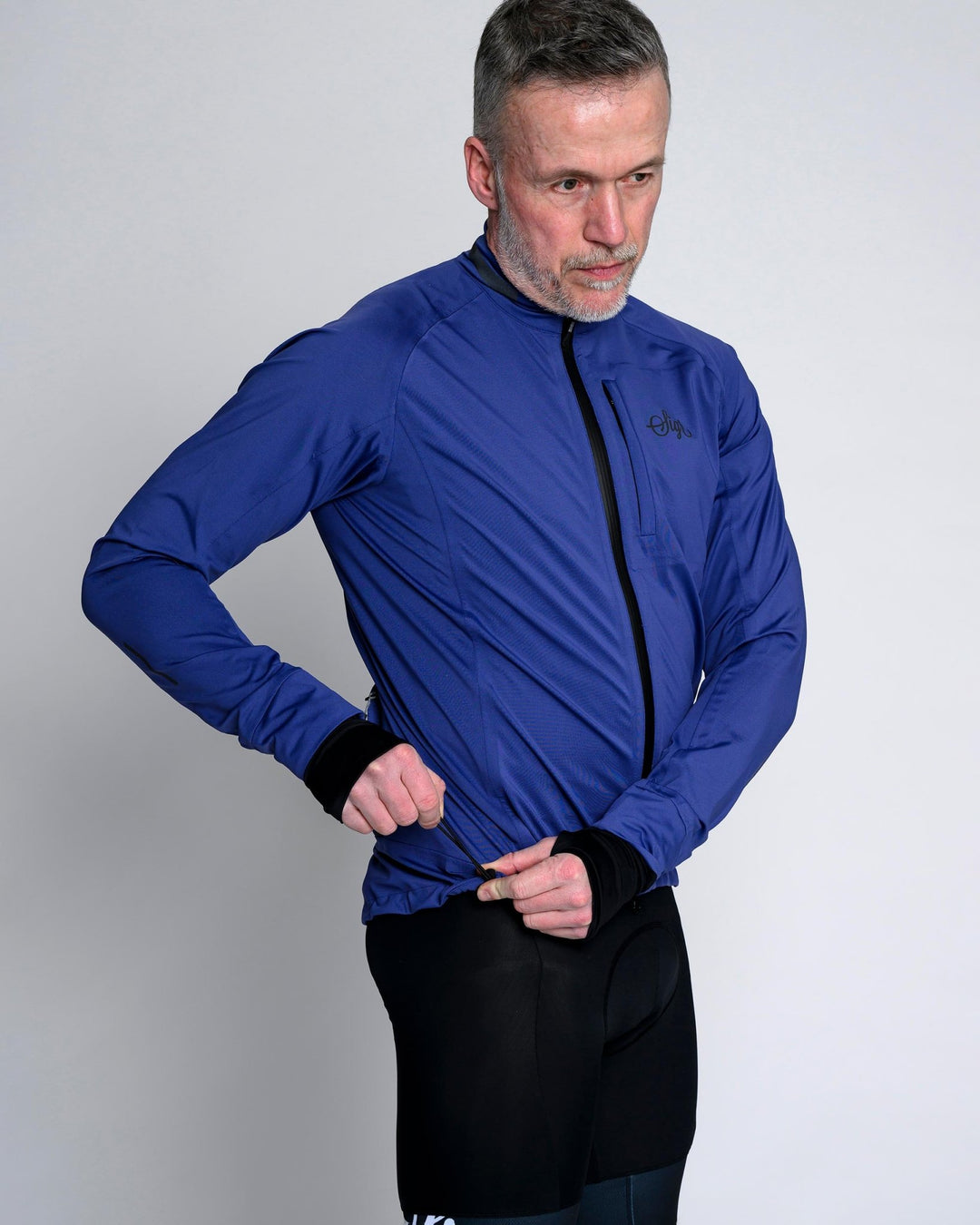 Sköld Men's Blue Shell Cycling Jacket by Sigr Cycling Clothing