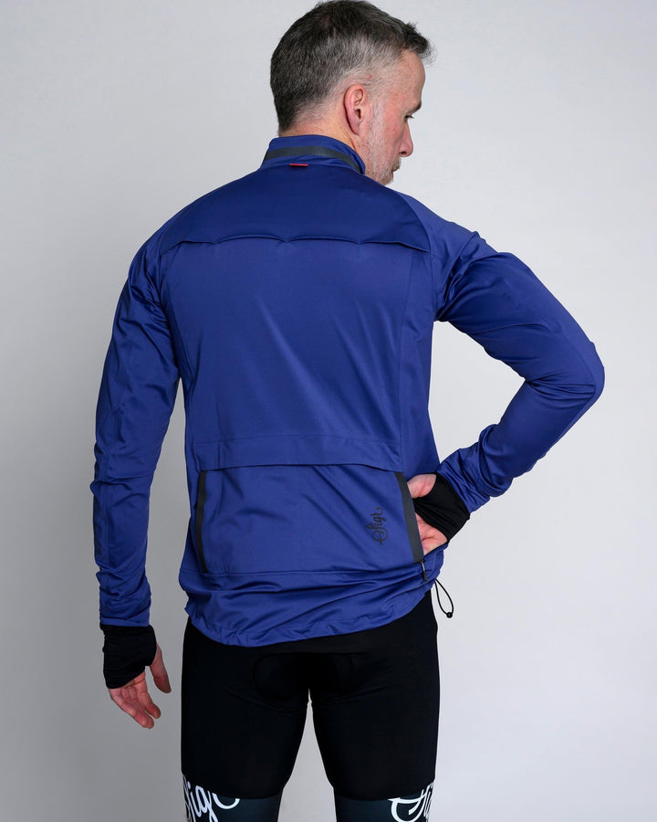 Sköld Men's Blue Shell Cycling Jacket by Sigr Cycling Clothing