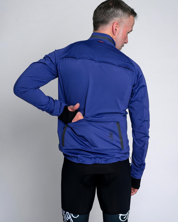 Sköld Men's Blue Shell Cycling Jacket by Sigr Cycling Clothing