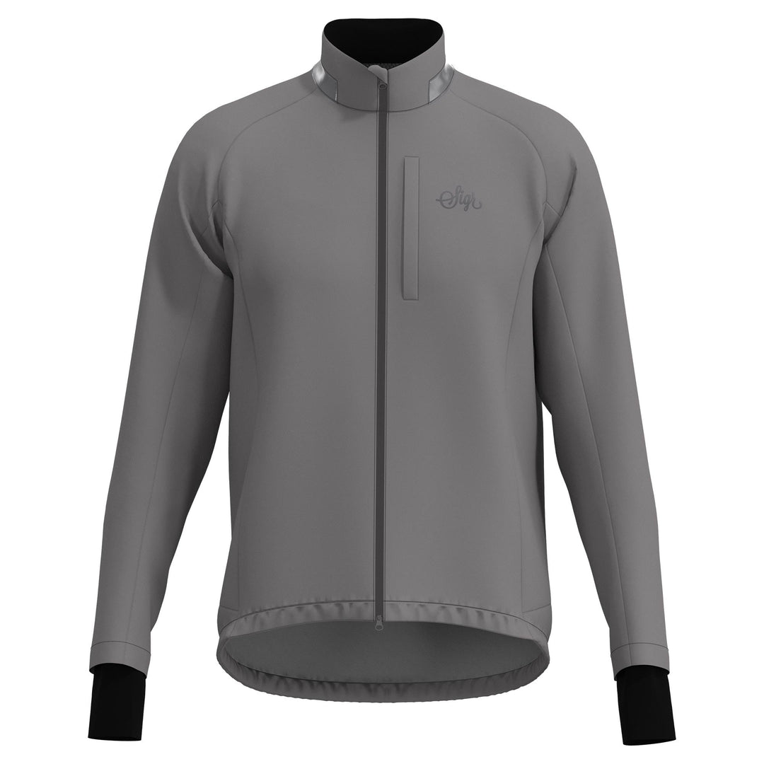 Sköld Men's Titanium Grey Shell Cycling Jacket by Sigr Cycling Clothing