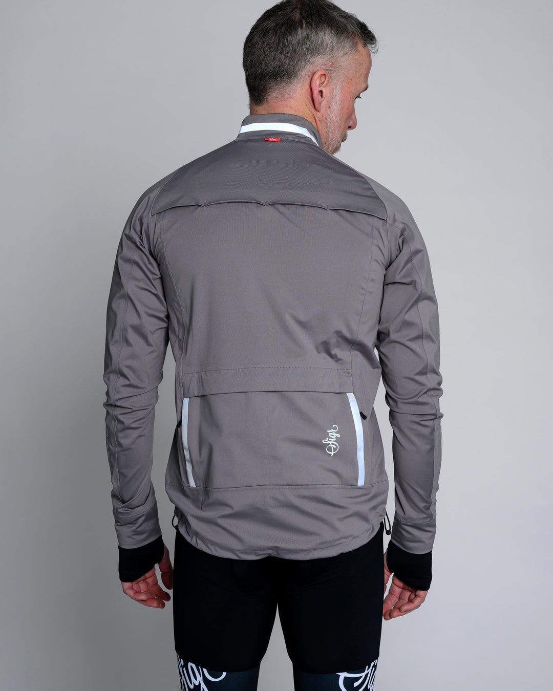 Sköld Men's Titanium Grey Shell Cycling Jacket by Sigr Cycling Clothing