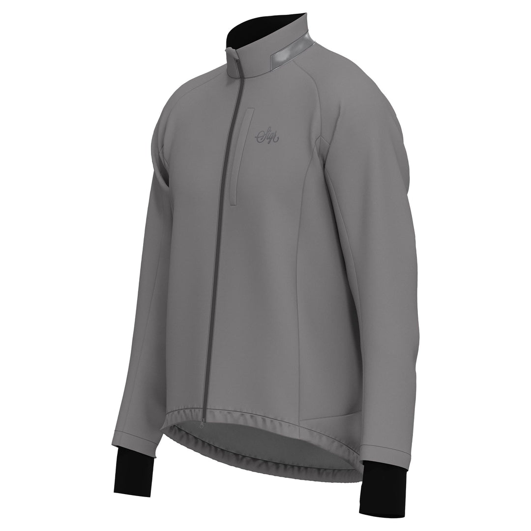 Sköld Men's Titanium Grey Shell Cycling Jacket by Sigr Cycling Clothing