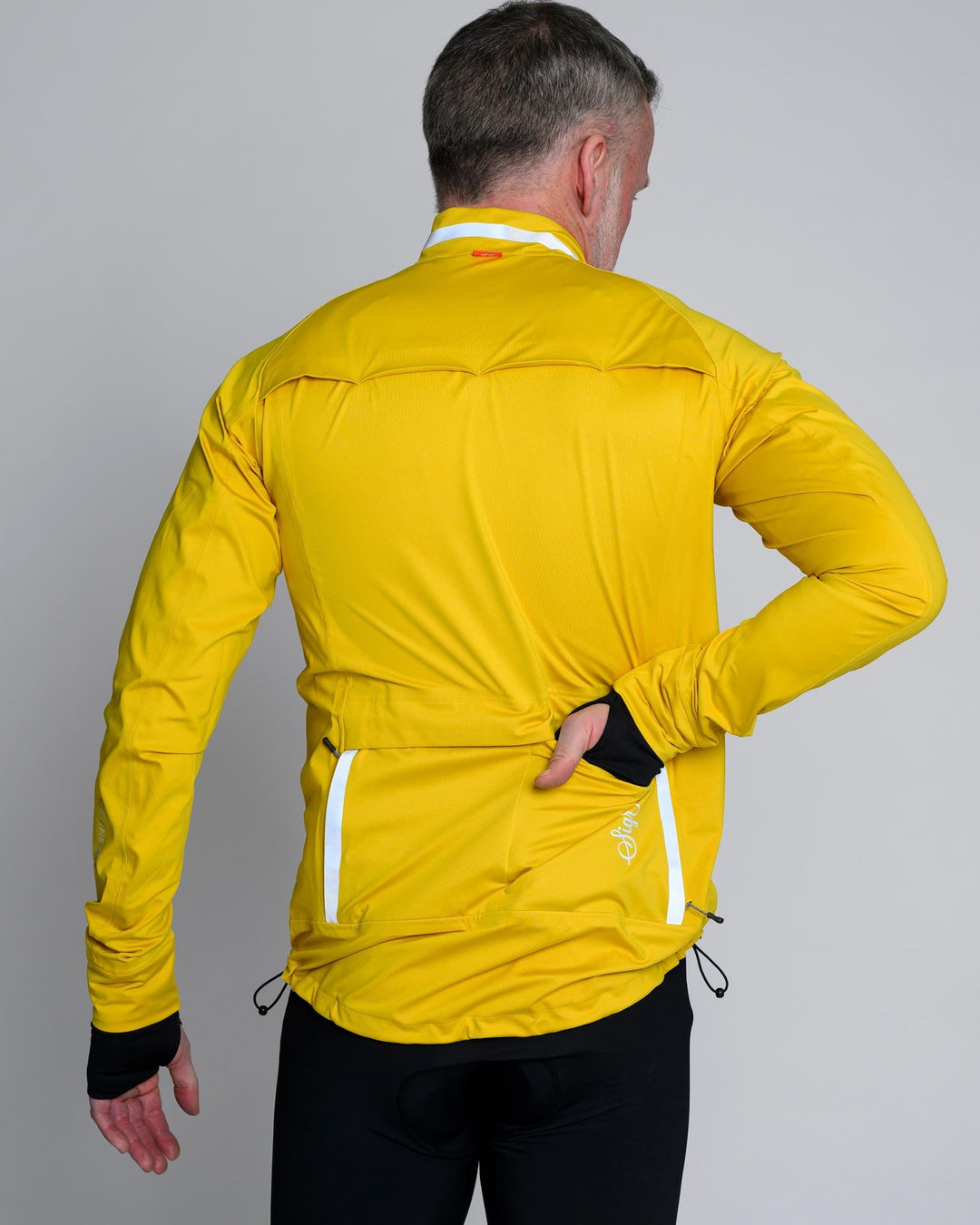 Sköld Men's Yellow Shell Cycling Jacket by Sigr Cycling Clothing