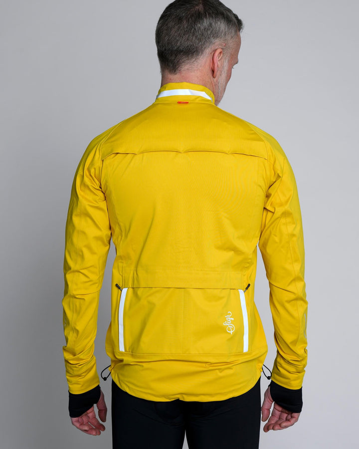 Sköld Men's Yellow Shell Cycling Jacket by Sigr Cycling Clothing