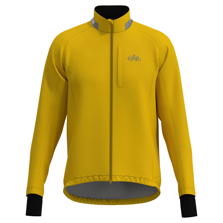 Sköld Men's Yellow Shell Cycling Jacket by Sigr Cycling Clothing