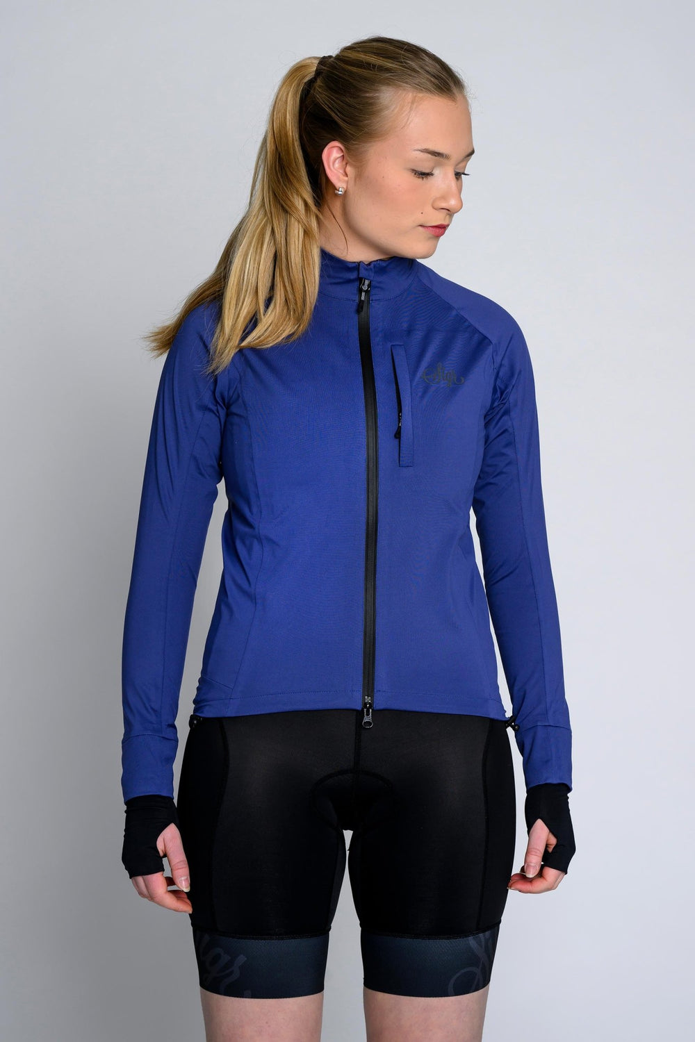 Sköld Women's Blue Shell Cycling Jacket by Sigr Cycling Clothing