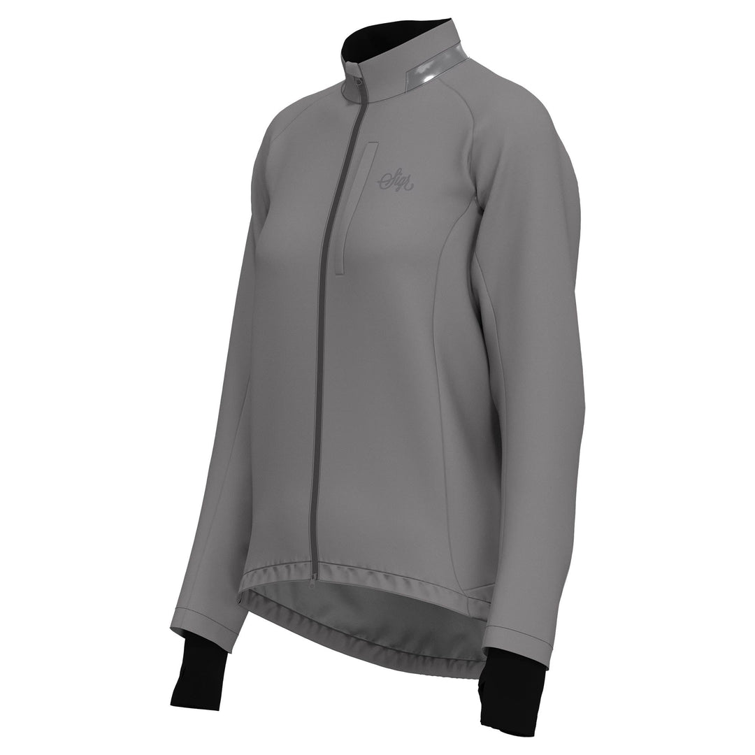 Sköld Women's Titanium Grey Shell Cycling Jacket by Sigr Cycling Clothing