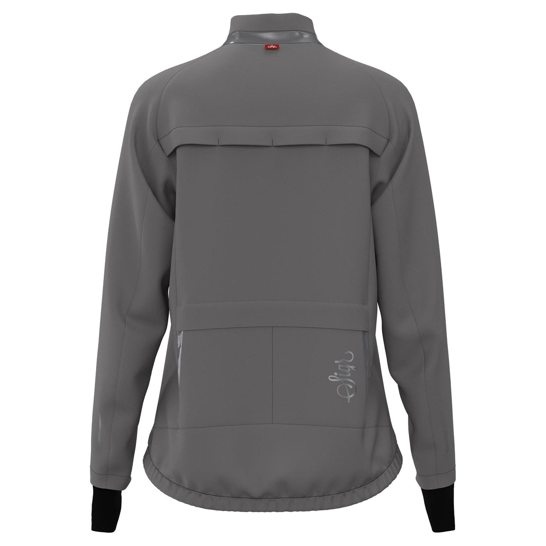 Sköld Women's Titanium Grey Shell Cycling Jacket by Sigr Cycling Clothing