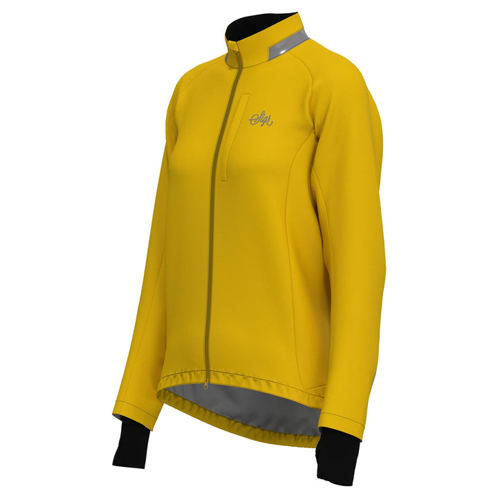 Sköld Women's Yellow Shell Cycling Jacket by Sigr Cycling Clothing