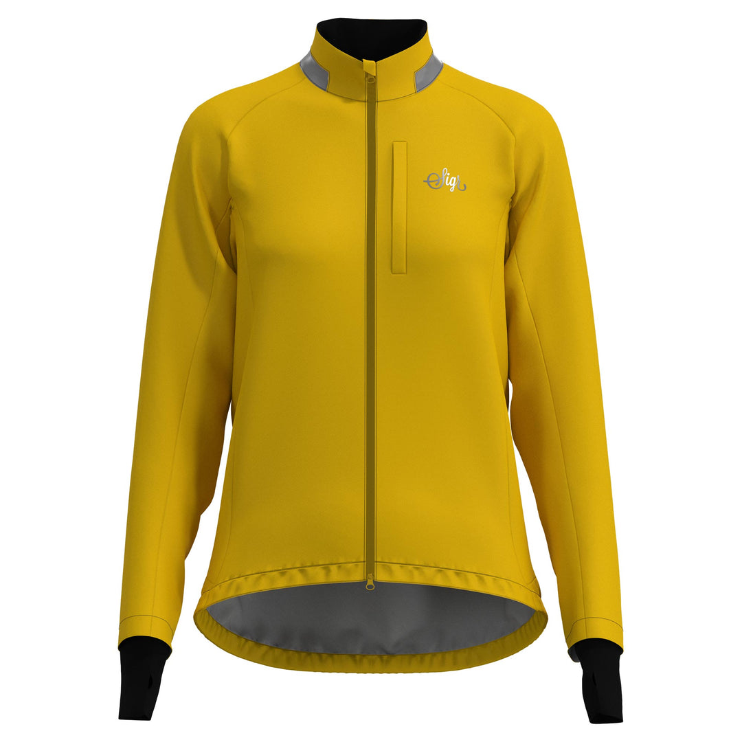 Sköld Women's Yellow Shell Cycling Jacket by Sigr Cycling Clothing