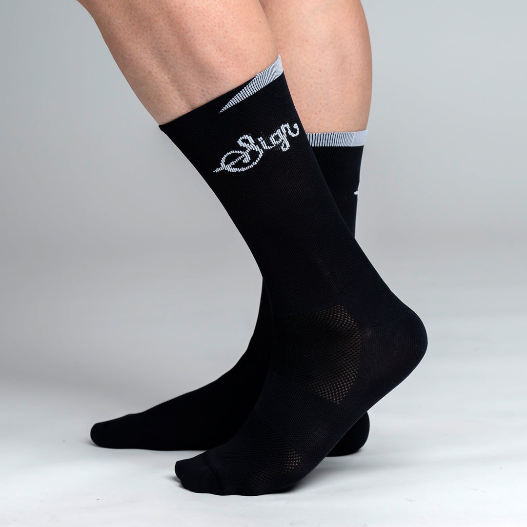 Snok Men's Black Cycling Socks by Sigr Cycling Clothing