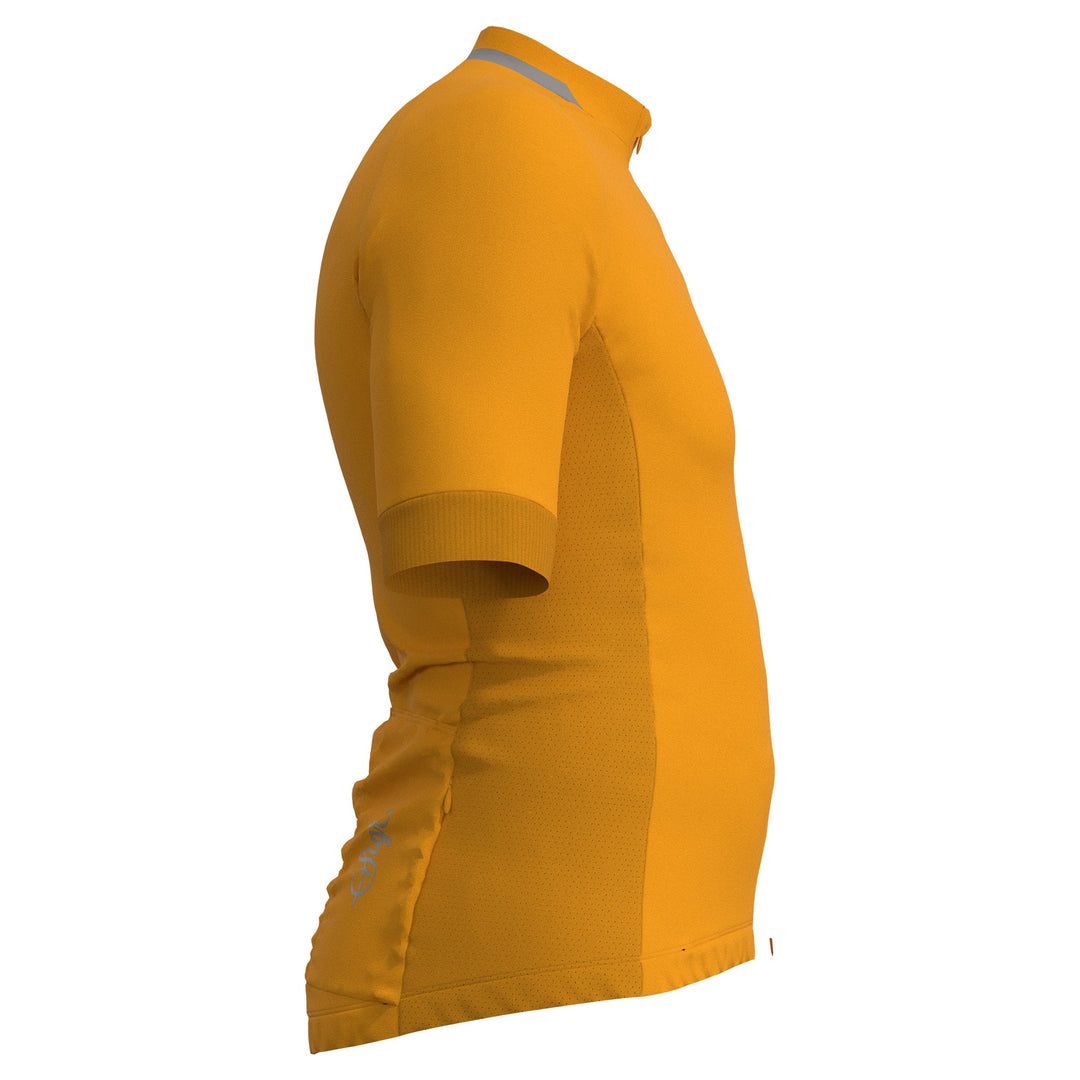 Solros Men's Yellow Cycling Jersey by Sigr Cycling Clothing