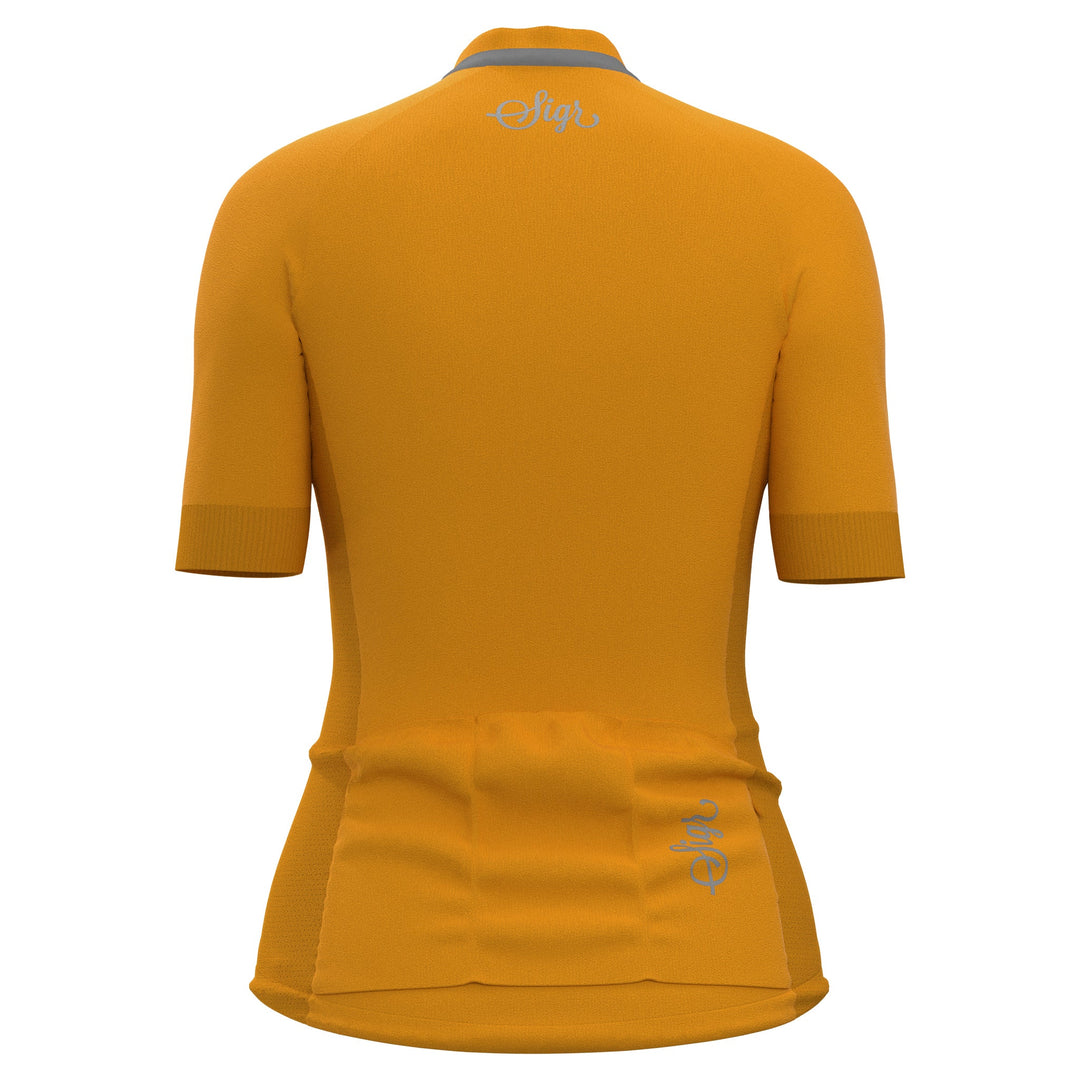 Solros Women's Yellow Cycling Jersey by Sigr Cycling Clothing