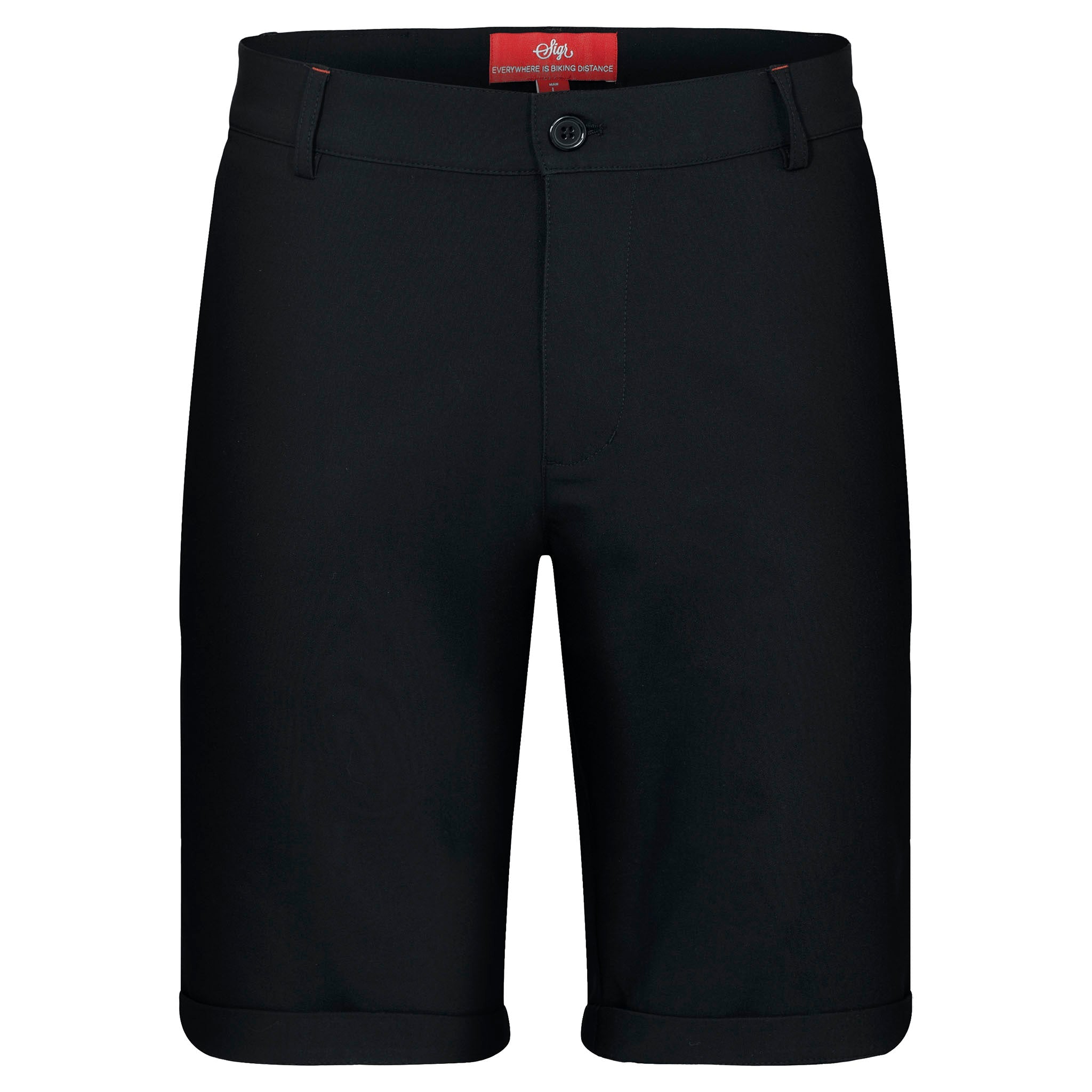 STRANDVAGEN Men s Black Cycling Chino Shorts Sigr Sigr