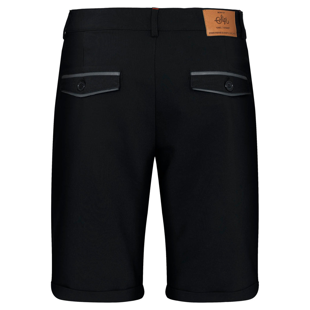 Strandvägen Men's Black Cycling Chino Shorts by Sigr Cycling Clothing