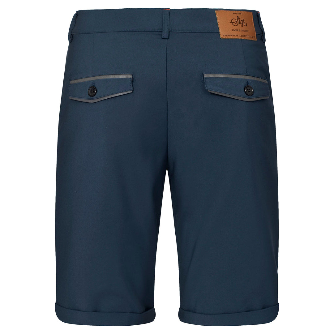 Strandvägen Men's Petrol Blue Cycling Chino Shorts by Sigr Cycling Clothing