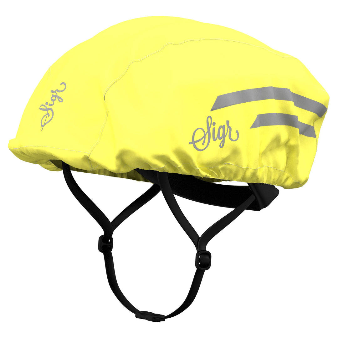 Tofsmes Hi - Viz & Reflective Cycling Helmet Cover Unisex by Sigr Cycling Clothing