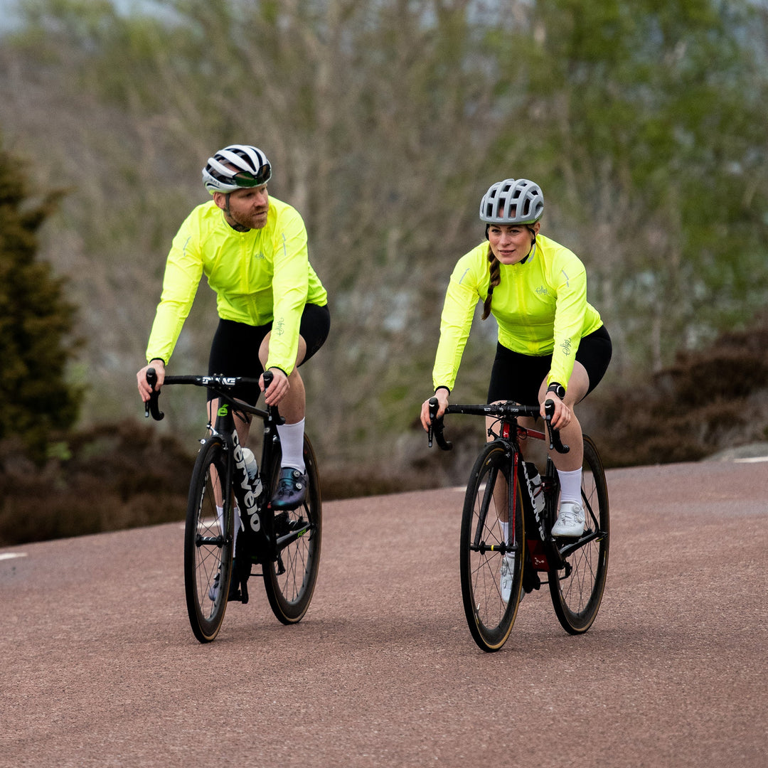 Treriksröset Yellow Women's Cycling Wind/Pack Jacket by Sigr Cycling Clothing