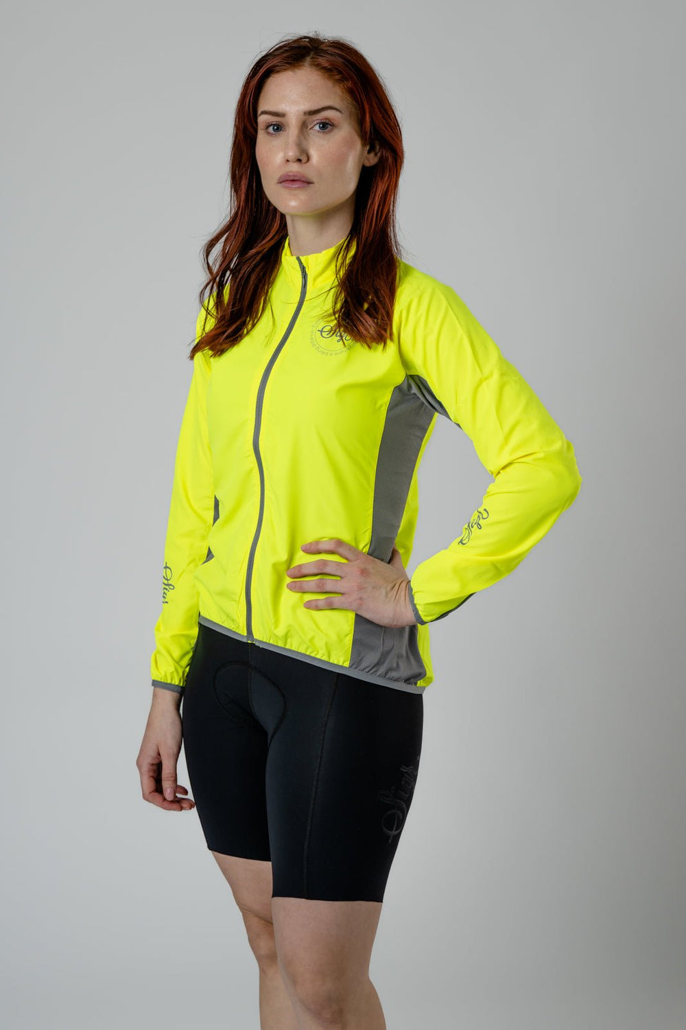 Uppsala Yellow Women's Hi Viz Cycling Wind Jacket by Sigr Cycling Clothing