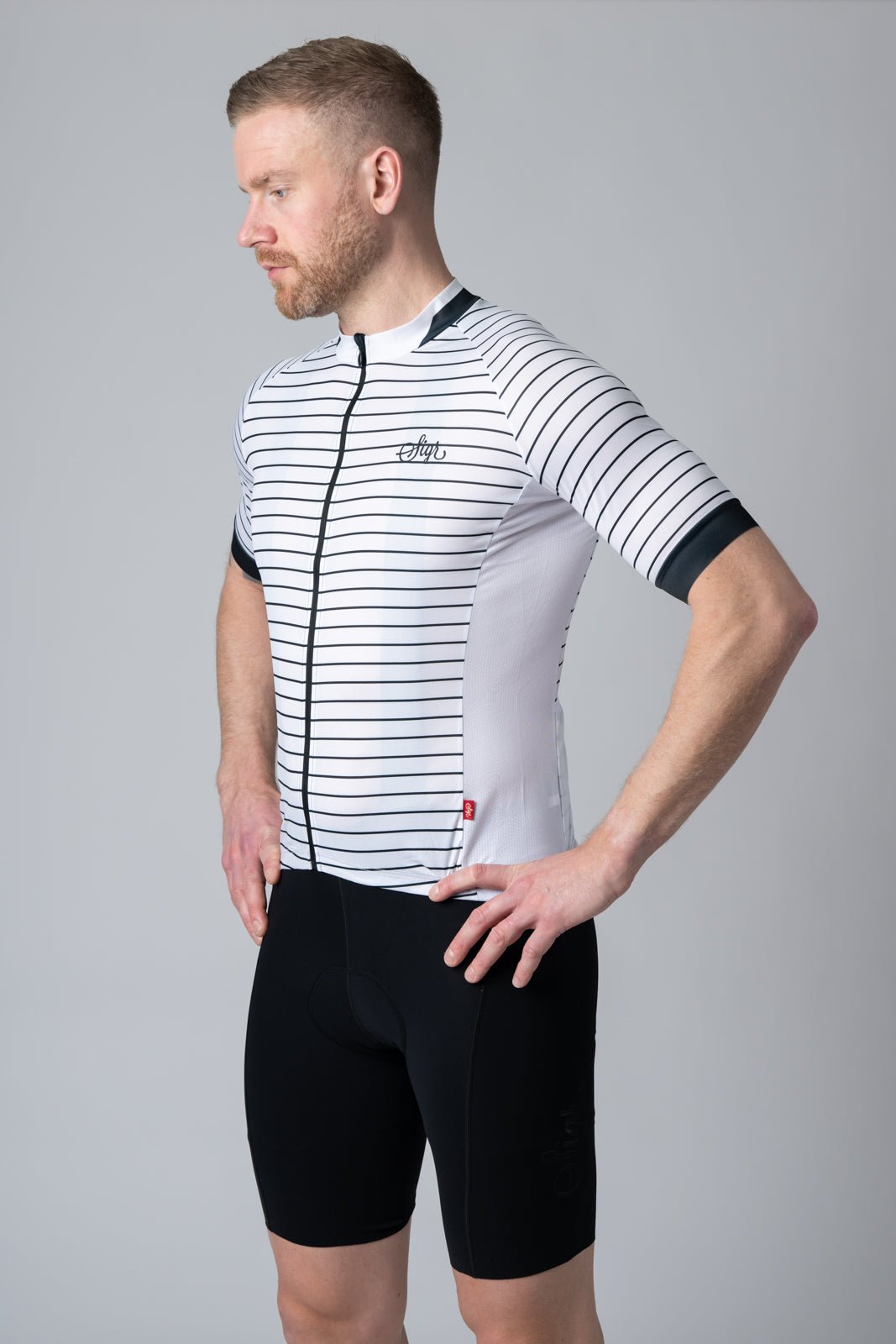 White Horizon Men's Cycling Jersey by Sigr Cycling Clothing