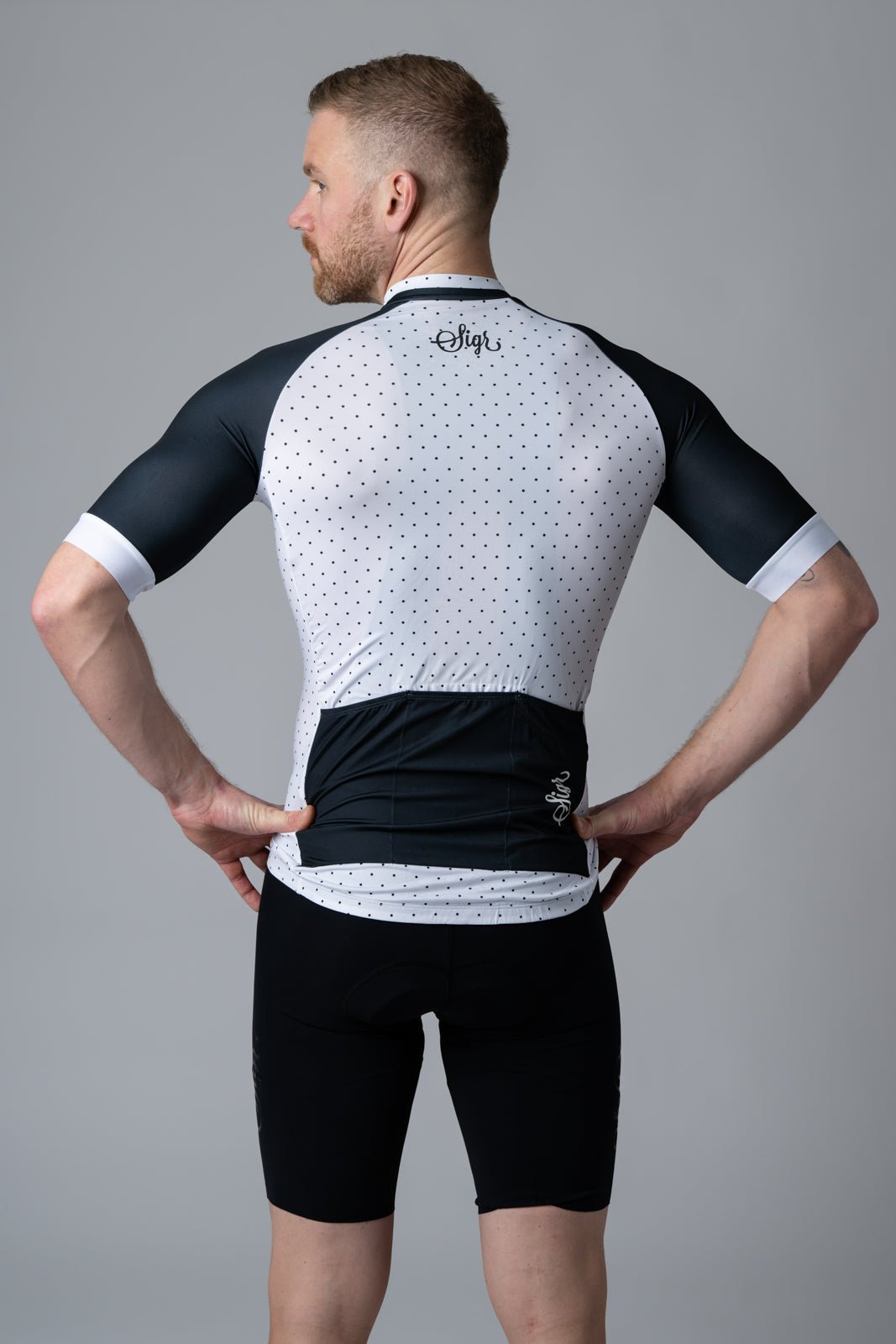 White Legacy Men's Cycling Jersey by Sigr Cycling Clothing