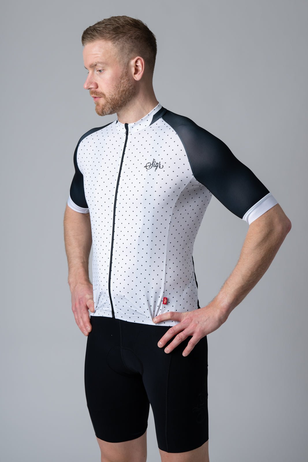 White Legacy Men's Cycling Jersey by Sigr Cycling Clothing