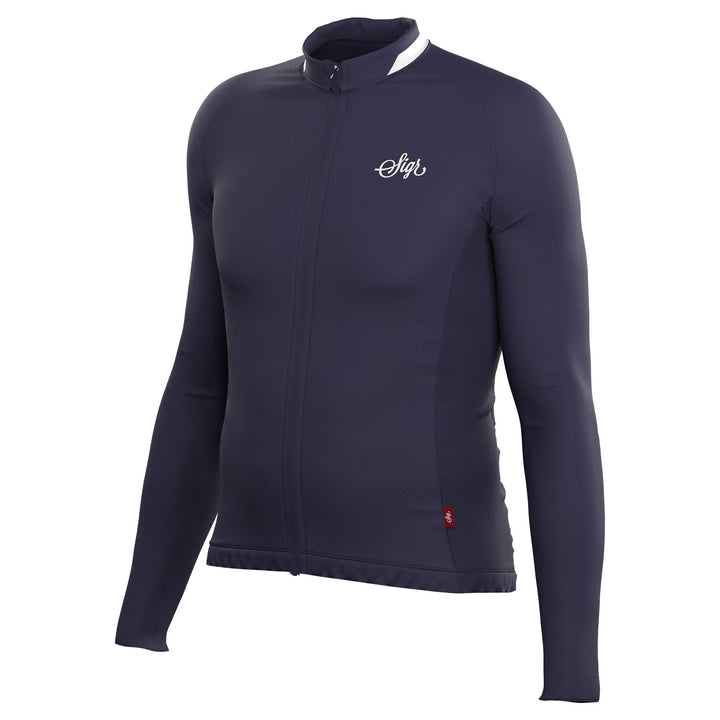 Wildflower Blue Men's Long Sleeved Jersey by Sigr Cycling Clothing