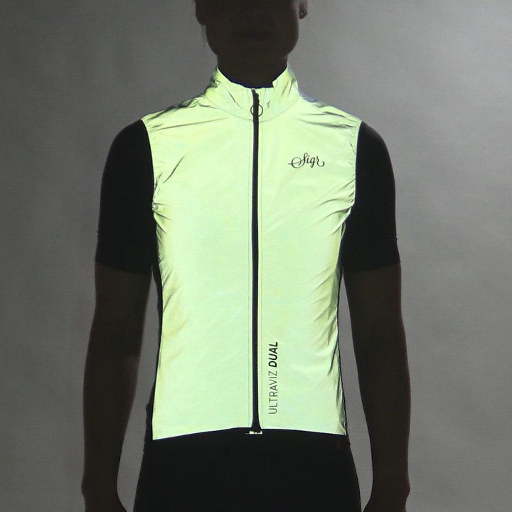 Norrsken - Silver Reflective Cycling Gilet for Women - PRO Series