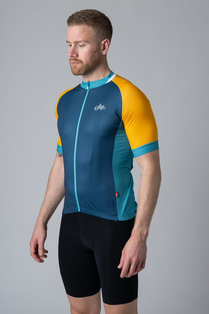 Cycling Jersey for Men -'Descent' by Sigr Swedish Bikewear