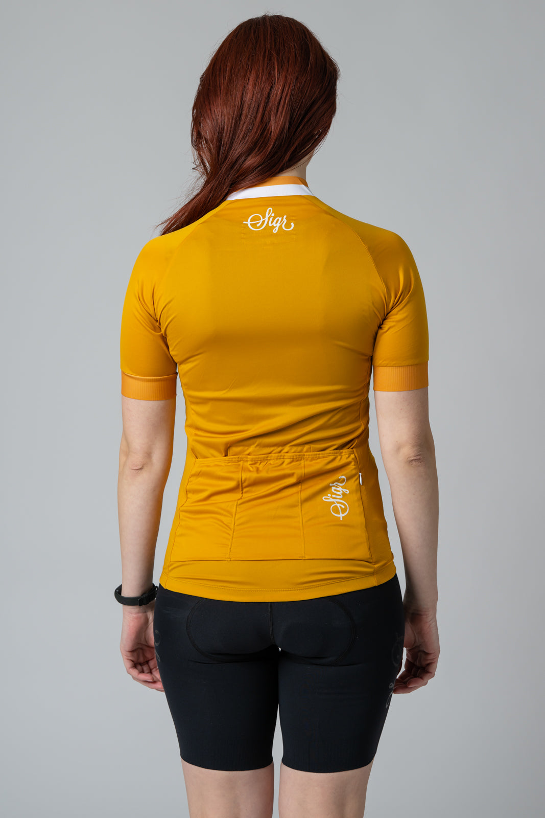 Sigr Solros - Yellow Cycling Jersey for Women