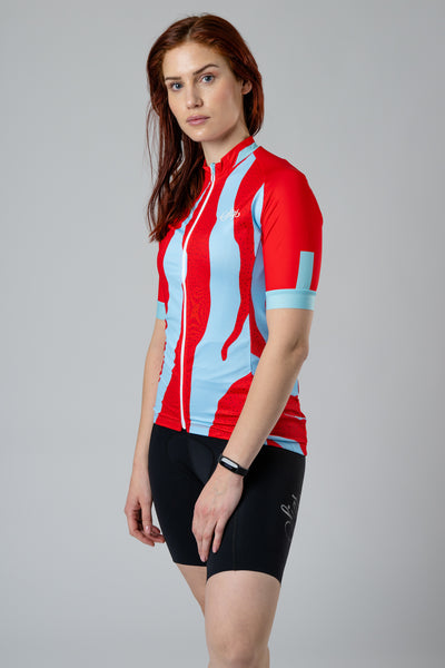 Sigr Fjällbäck Red - Cycling Jersey for Women