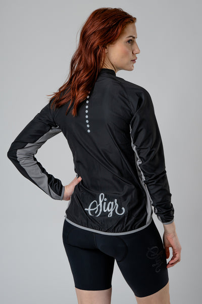 Sigr Uppsala Black - Cycling Wind Jacket for Women