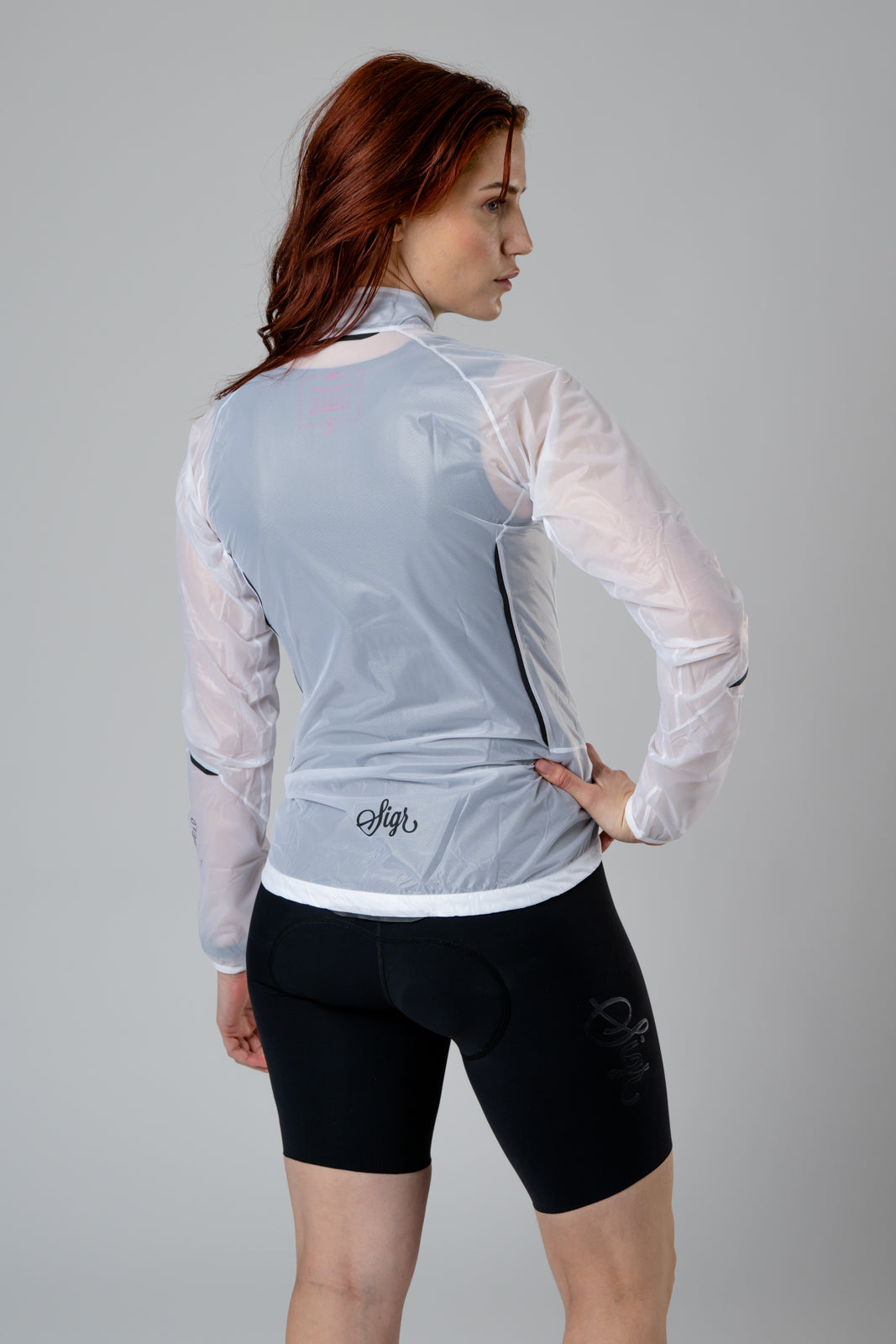 Sigr Näckrosleden - Transparent PRO Cycling Wind/Rain Jacket for Women