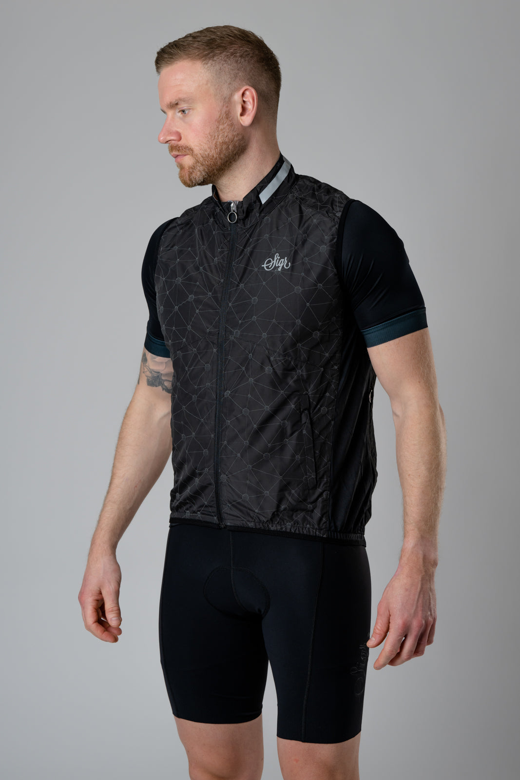 Sigr Norrsken - Reflective Cycling Pack Gilet for Men - PRO Series