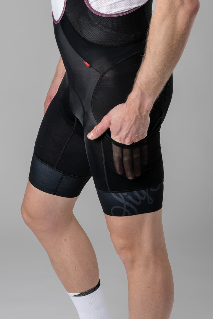 Sigr Riksväg 92 PRO Cargo - Cycling Bib Shorts with Thigh Pockets for Men