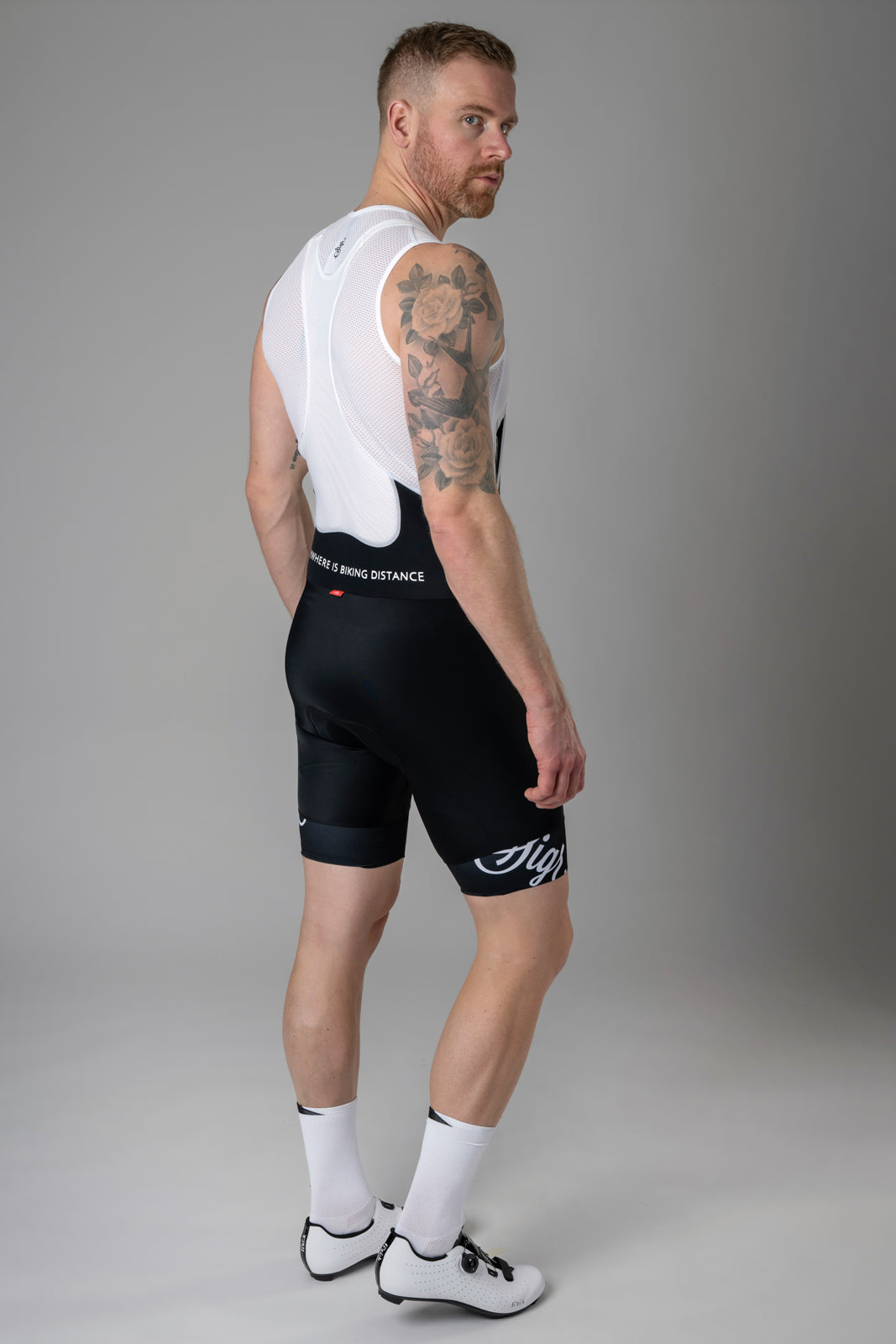 Sigr Landsväg - longer on your leg - Cycling Bib Shorts for Men