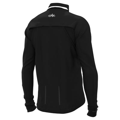 Sigr Gotlandsleden City - Black Soft Shell Merino Cycling Jacket for Men
