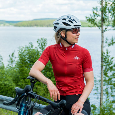 Sigr Nejlika - Red Cycling Jersey for Women