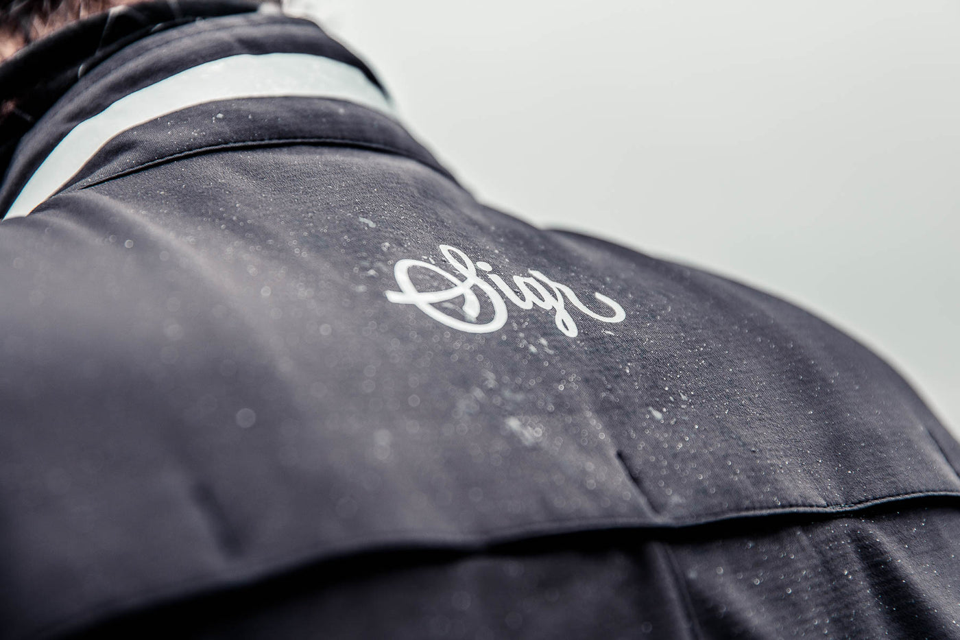 Sigr Gotlandsleden City - Black Soft Shell Merino Cycling Jacket for Men