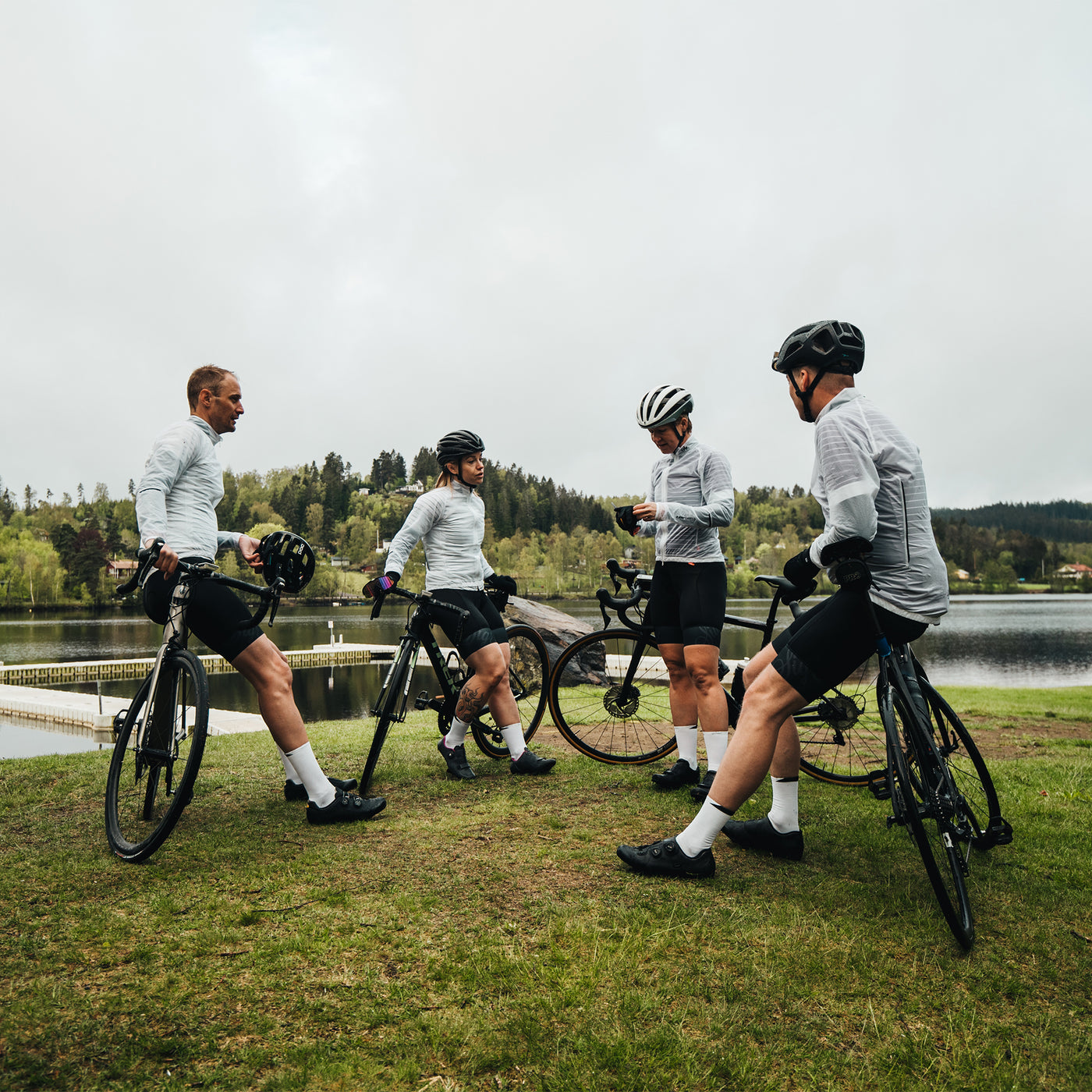 Sigr Näckrosleden - Transparent PRO Cycling Wind/Rain Jacket for Women