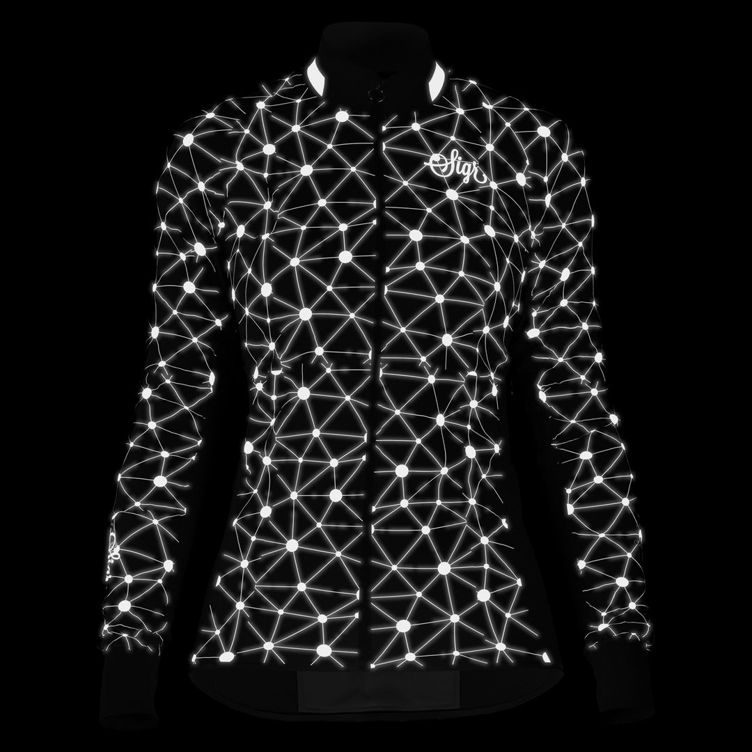 Sigr Norrsken - Reflective Cycling Pack Jacket for Women - PRO Series