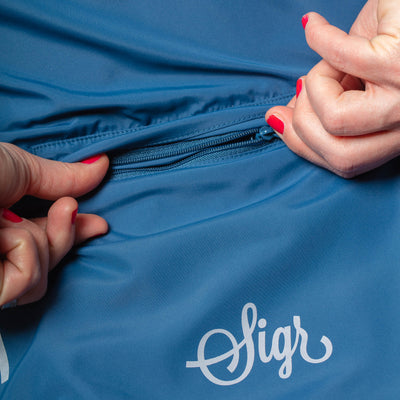 Sigr Treriksröset Blue - Cycling Pack Jacket for Women