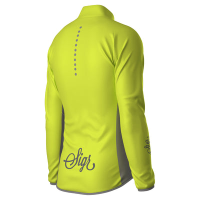 Sigr Uppsala Yellow - Hi-Viz Cycling Wind Jacket for Men