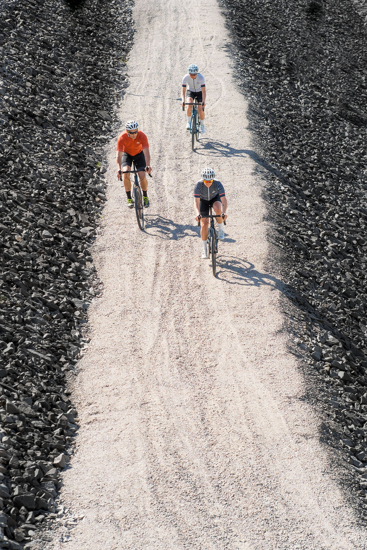 Sigr Havtorn Dawn - Orange Cycling Jersey for Men
